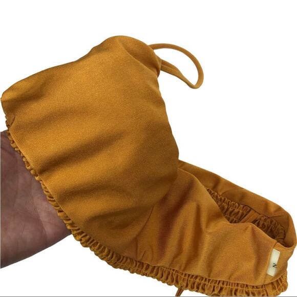 Zaful Smocked Burnt Orange Bikini Top And Bottoms Bathing Suit Set Size Small - Picture 7 of 15